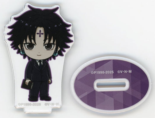 Chrollo Lucilfer Acrylic Stand - HUNTER×HUNTER Animate Fair in 2025 Winter Trading Chibi Character Suit ver. - ARMA BIANCA - Approx. 69 x 42 mm