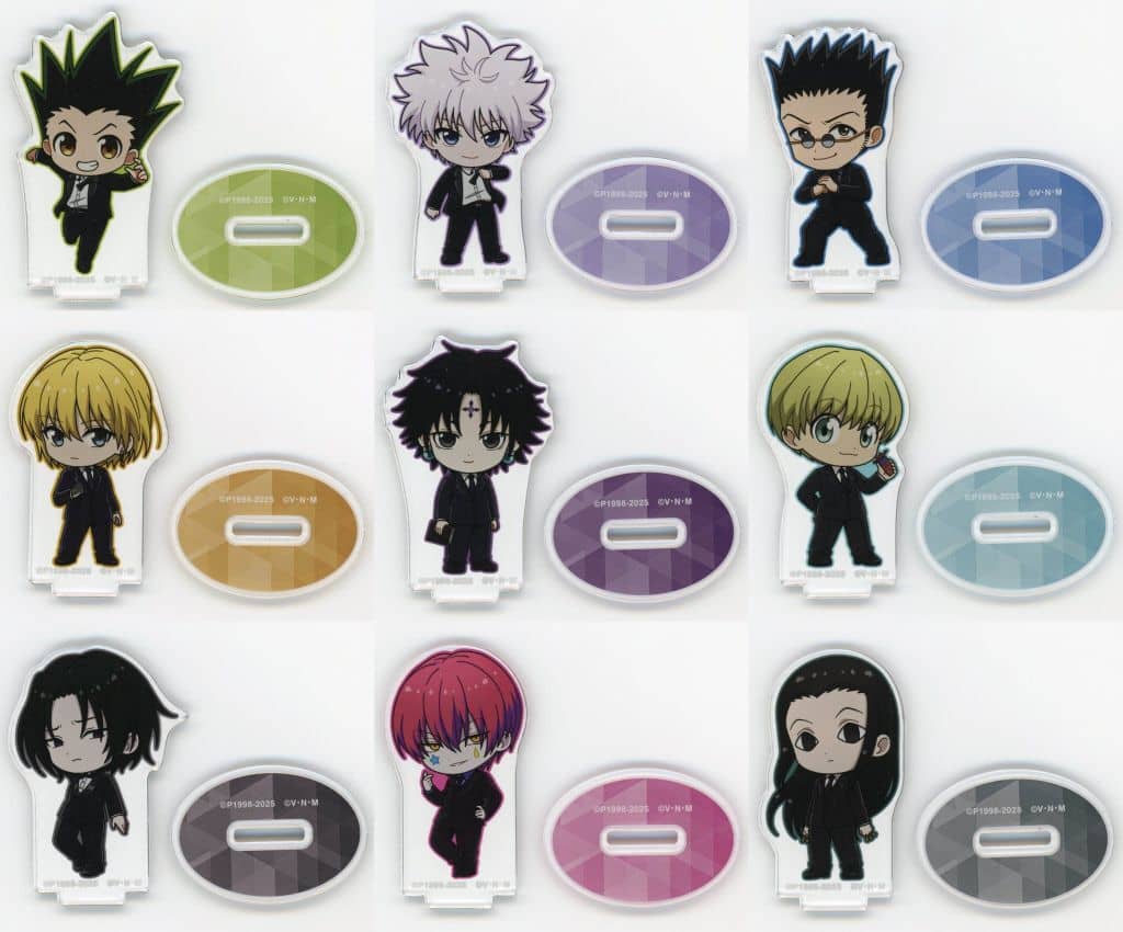 HUNTER×HUNTER Chibi Character Suits Ver. Acrylic Stand Complete 9-Piece Set - ARMA BIANCA (Approx. 69 x 42 mm)