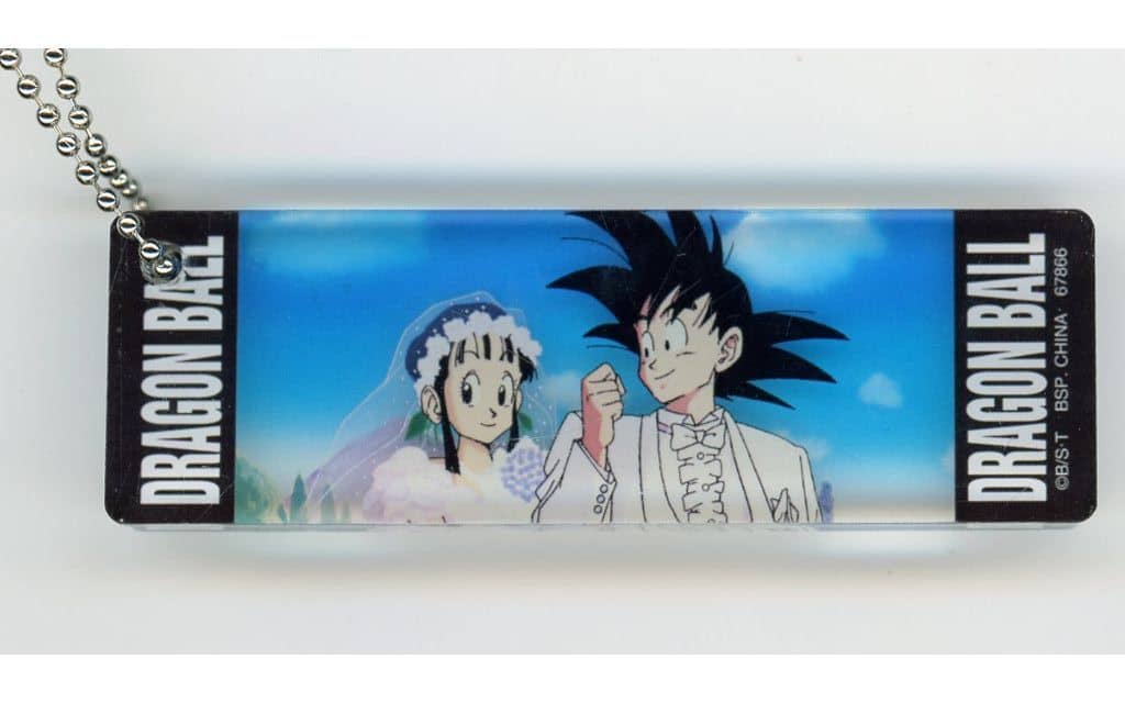 Goku & Chi-Chi Acrylic Charm H Prize - Dragon Ball DRAGONBALL SNAP COLLECTION2 - BANDAI SPIRITS - Approx. 8 cm (3.15 in) - Pre-owned
