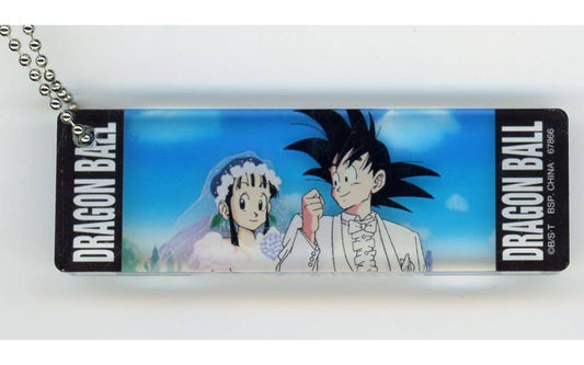 Goku & Chi-Chi Acrylic Charm H Prize - Dragon Ball DRAGONBALL SNAP COLLECTION2 - BANDAI SPIRITS - Approx. 8 cm (3.15 in) - Pre-owned