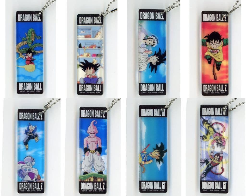 Dragon Ball Acrylic Charm Complete Set (8 pcs) - Ichiban Kuji DRAGONBALL SNAP COLLECTION2 H Prize - BANDAI SPIRITS - Approx. 8 cm - Pre-owned