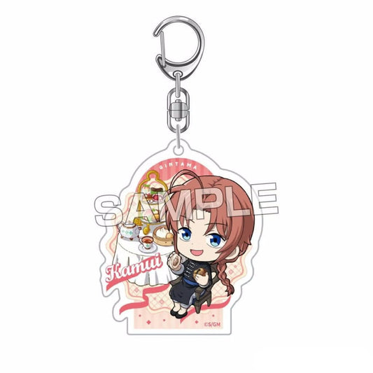 Kamui Acrylic Keychain - Gintama Movie Edition (Approx. 60 x 50 x 3 mm, Pre-owned)