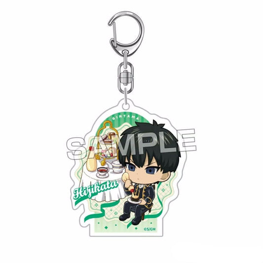 Toshiro Hijikata Acrylic Keychain - Gintama: New Movie "Yoshiwara in Flames" (Ai-Up) - Approx. 60 x 50 x 3 mm, Pre-owned