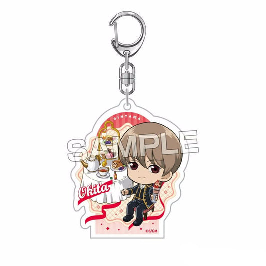 Sougo Okita Acrylic Keychain - Gintama (Ai-Up) Approx. 60 x 50 x 3 mm - Pre-owned