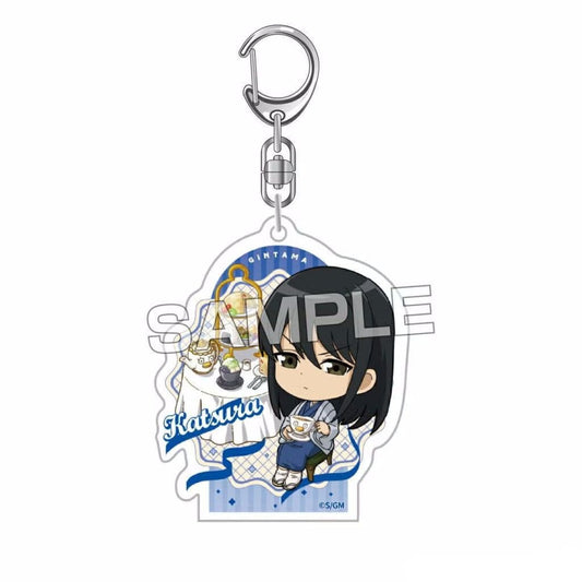 Kotaro Katsura Acrylic Keychain - Gintama (After Tea Mini Chara, Approx. 60 x 50 x 3 mm, Pre-owned, Ai-up)