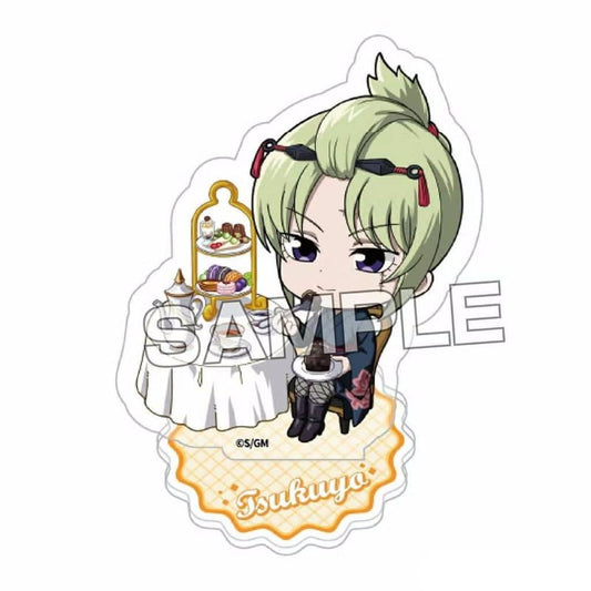 Tsukuyo Acrylic Stand - Gintama (Afternoon Tea Mini Chibi Illustration) Ai-Up 65×Approx. 65 x 60 x 3 mm (Pre-owned)