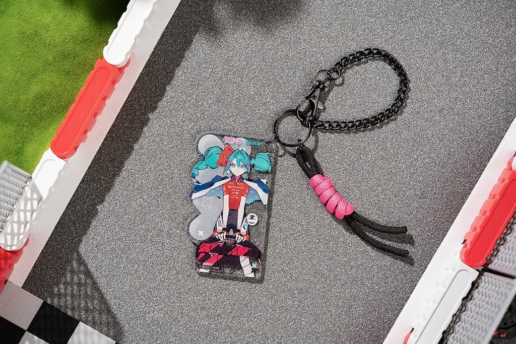 Hatsune Miku Racing Ver. 2025 Acrylic Card Keychain - Hatsune Miku GT Project (Approx. 5 cm) Good Smile Moment, Pre-owned