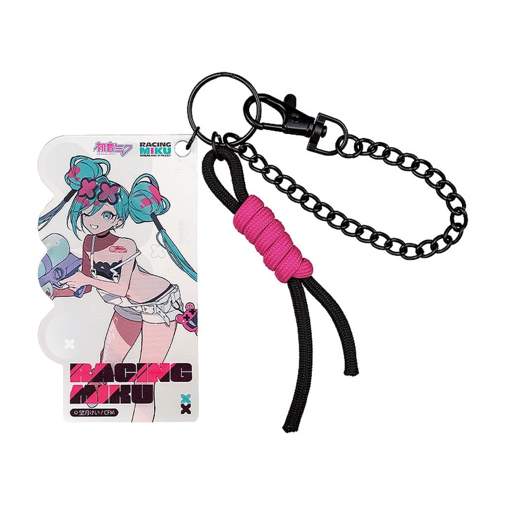 Hatsune Miku Racing Ver. 2025 Acrylic Card Keychain - Hatsune Miku GT Project (Good Smile Moment) - Approx. 5 cm - Pre-owned