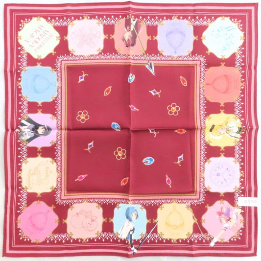 Puella Magi Madoka Magica the Movie: Rebellion x Kawabe Printed Handkerchief - Approx. 58 cm Cotton - Pre-owned