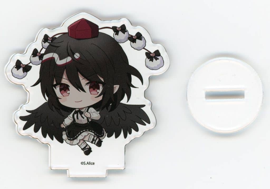 Aya Shameimaru Acrylic Petit Stand "Yamikawaii ver." - Touhou Project × BOOKOFF Collab Vol.4 (A3, Pre-owned, approx. 7 cm)