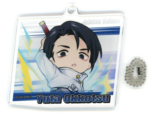 Yuta Okkotsu Acrylic Keychain - Marukuji Jujutsu Kaisen [Battle Mode] Nakakichi-5 (Approx. 60 x 60 mm) Team Entertainment