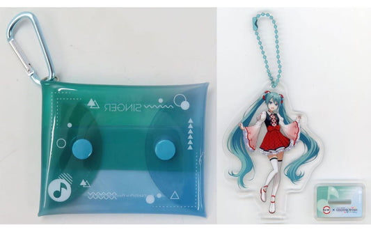 Hatsune Miku Collaboration Limited Multi-Pouch (Soft Drink Bonus) - Project Sekai: Colorful Stage! feat. Hatsune Miku × Sushiro, Acrylic Charm, ~8×10 cm (Used)
