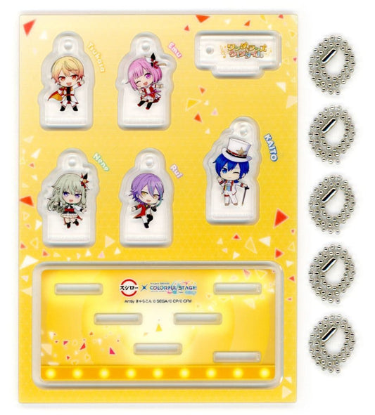 Hatsune Miku × Sushiro Collaboration Unit Charm Set - Project SEKAI COLORFUL STAGE! Limited Order Bonus (Approx. 3 x 2 cm) Pre-owned