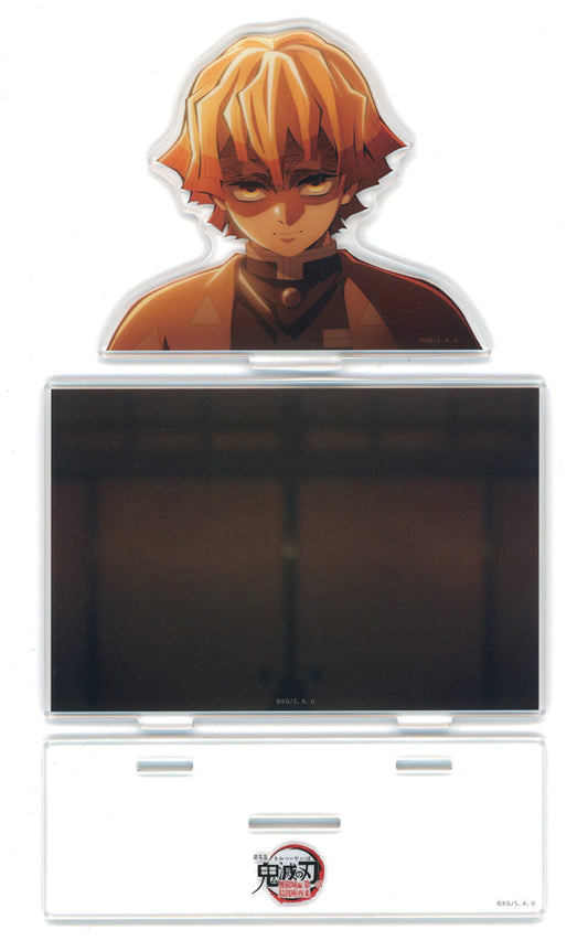 Zenitsu Agatsuma Acrylic Stand - Demon Slayer: Kimetsu no Yaiba (ufotable Cafe Collaboration) Approx. 140 x 104 mm - Pre-owned
