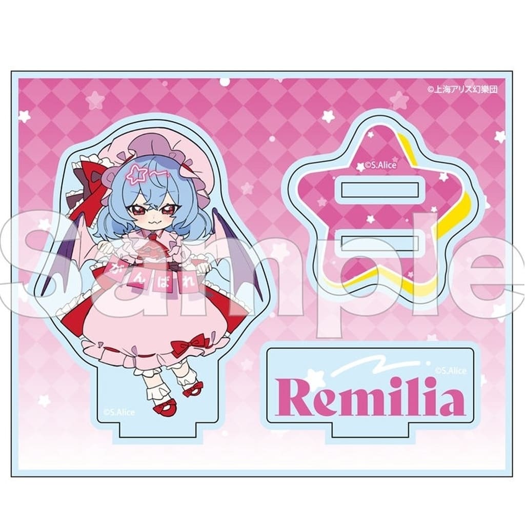 Remilia Scarlet FureFriends Acrylic Stand - Touhou Project - DMM.com - Approx. 10.5 cm x 10.5 cm - Pre-owned