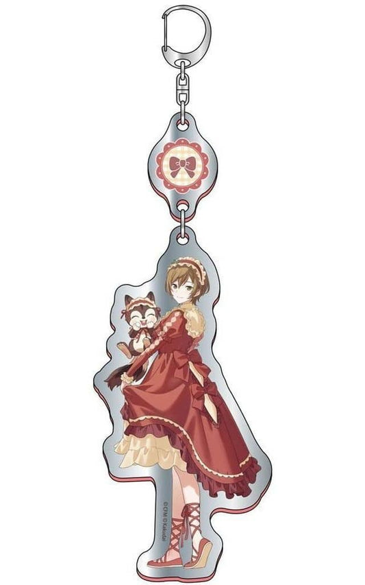 MEIKO & Hatsune Miku 2-Linked Mirror Acrylic Keychain - Mikuppy Ramune Collaboration (Approx. 63 x 182 x 4 mm, Pre-owned)
