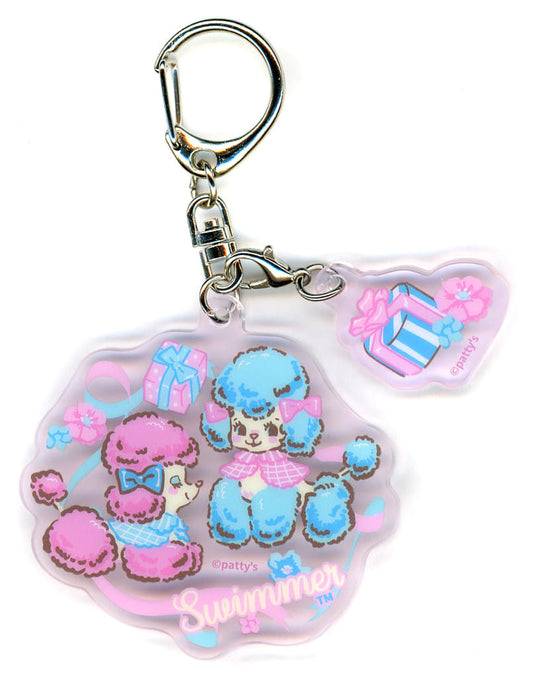 Poodle Acrylic Keychain - SWIMMER Ribbon F Prize