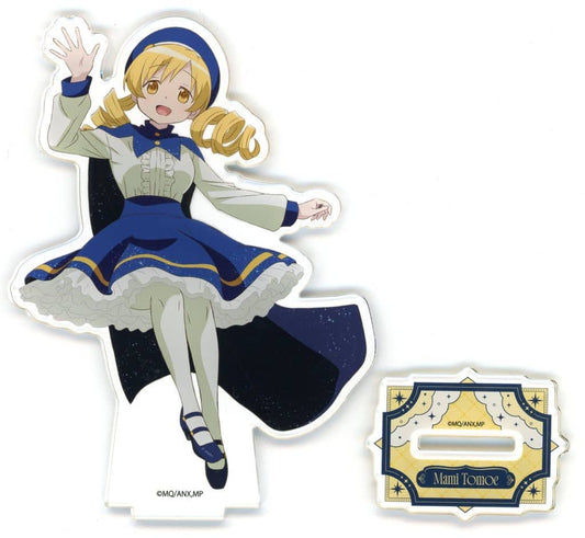 Mami Tomoe Acrylic Stand - Karaoke Manekineko x Puella Magi Madoka Magica the Movie: Rebellion Collaboration (Approx. 100 x 130 mm, Pre-owned)