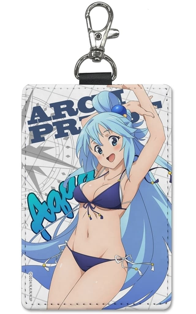 Aqua Pass Case with Carabiner - KonoSuba