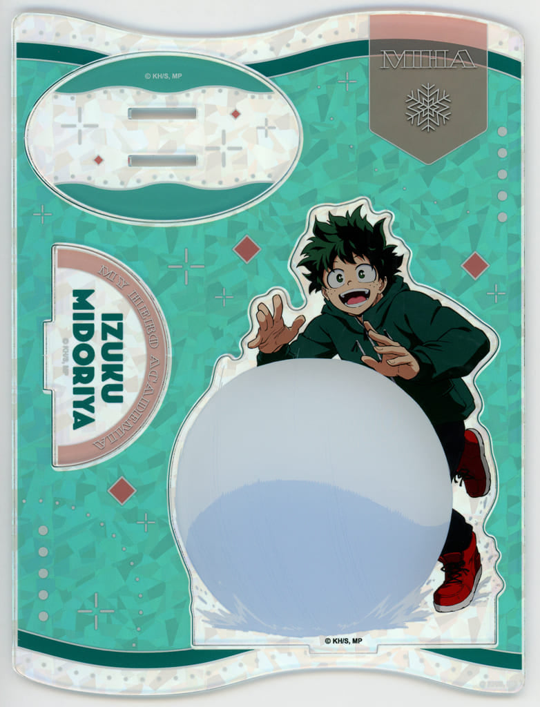 Izuku Midoriya Hologram Acrylic Stand Snow Play Ver. - My Hero Academia