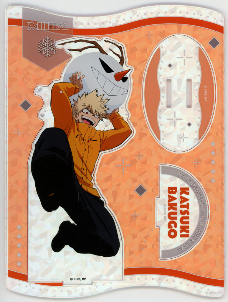 Katsuki Bakugo Hologram Acrylic Stand Snow Play Ver. - My Hero Academia