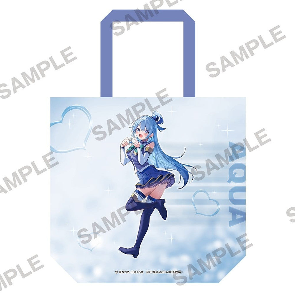 Aqua Valentine 2026 Original Illustration Full-Graphic Tote Bag