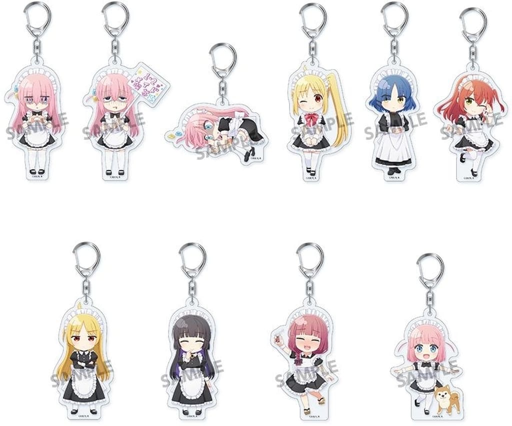 Bocchi the Rock! Pikuliru! Trading Acrylic Keychain Maid Ver. Set of 10