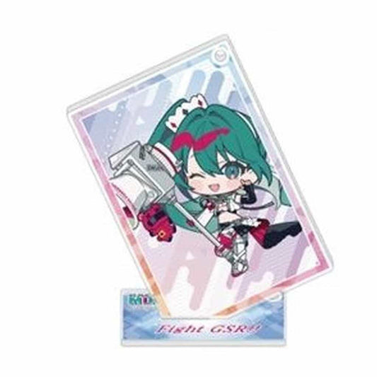 Racing Miku 2025 KV2 ChocoPuni Ver. Acrylic Stand Keychain - Caravan Trading Acrylic Stand Keyholder Vol.2 (Approx. 70 mm)