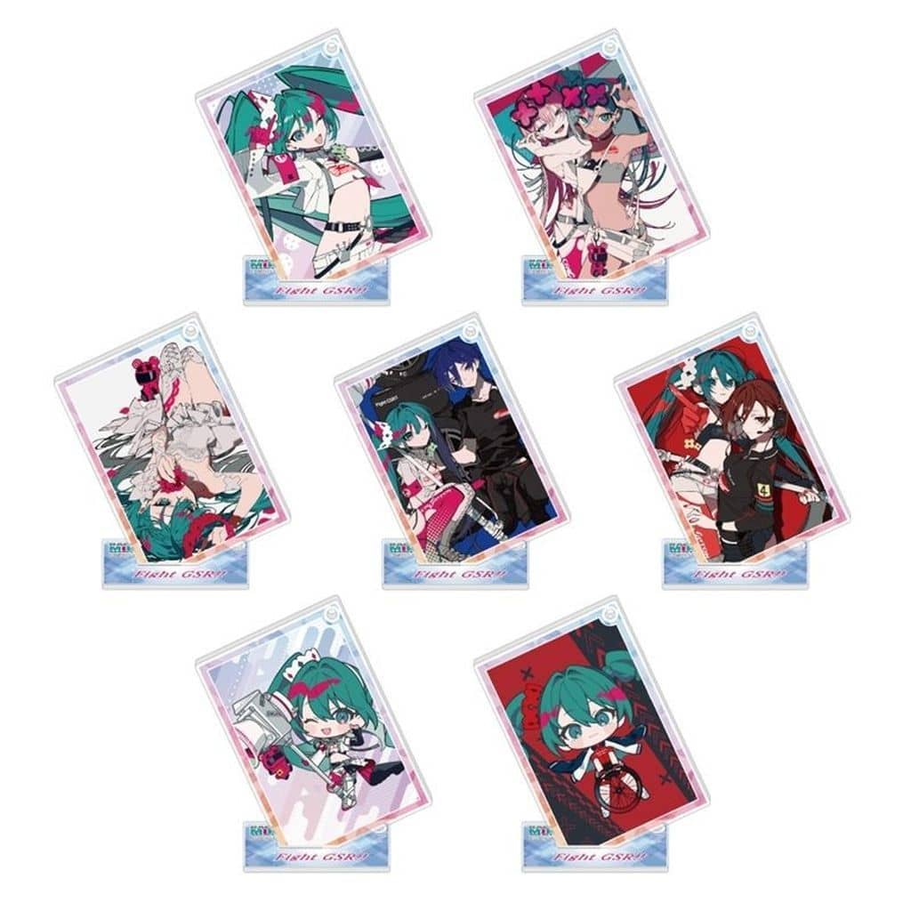 Racing Miku 2025 Ver. Trading Acrylic Stand Keychain Full 7-Piece Set - Hatsune Miku GT Project