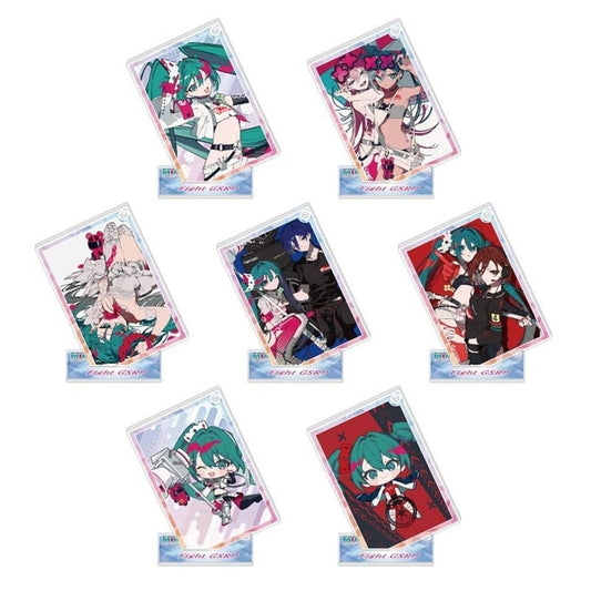 Racing Miku 2025 Ver. Trading Acrylic Stand Keychain Full 7-Piece Set - Hatsune Miku GT Project