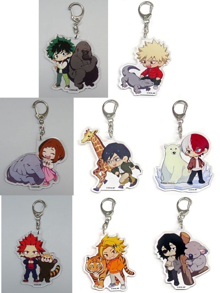 My Hero Academia x Higashiyama Zoo 8-Piece Acrylic Keychain Set