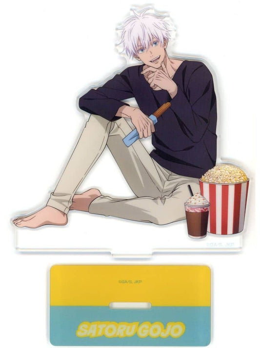Satoru Gojo Acrylic Stand - Sega Lucky Kuji "Fun!Fun!Fun!" F Prize (Approx. 10–13 cm, Pre-owned) - Jujutsu Kaisen