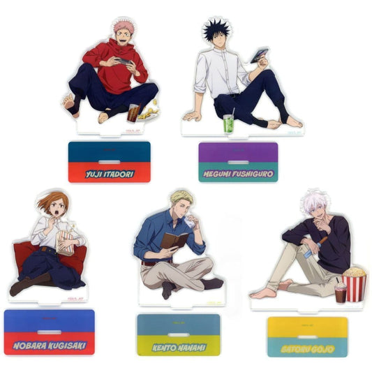 Jujutsu Kaisen Acrylic Stand Full Set - SEGA Lucky Kuji "Fun!Fun!Fun!" F Prize - 5-Piece Set (Approx. 10–13 cm)