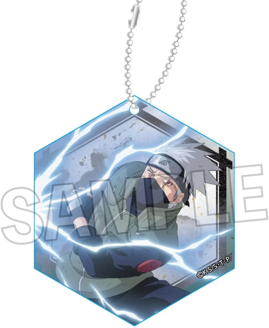 Kakashi Hatake Acrylic Keychain - Naruto Shippuden 'Fighting Spirit!!' PROOF - Approx. 50 x 50 mm (Pre-owned)