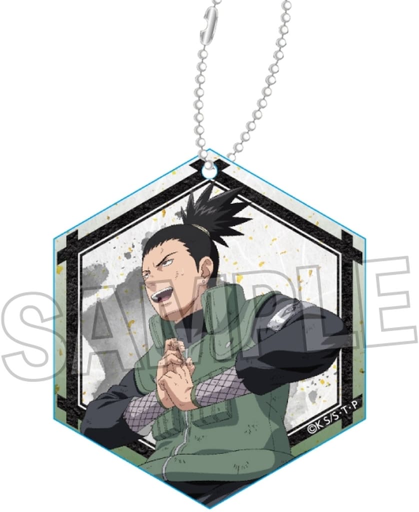 Shikamaru Nara Acrylic Keychain - Naruto Shippuden 'Fighting Spirit!!' PROOF Approx. 50 x 50 mm (Pre-owned)