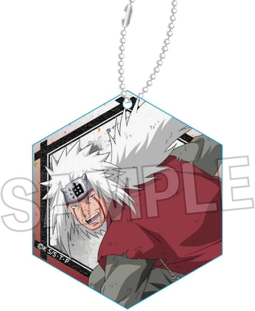 Jiraiya Acrylic Keychain - Naruto Shippuden (PROOF) - Approx. 50 x 50 mm, Ball Chain
