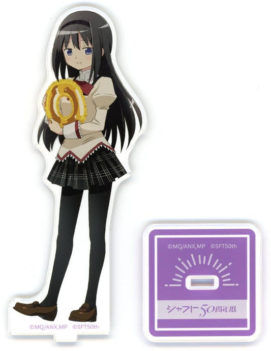 Homura Akemi Acrylic Stand - Puella Magi Madoka Magica Shaft 50th Anniversary Event Illustration (Sony Music Solutions, Pre-owned) Approx. 69 x 144 mm