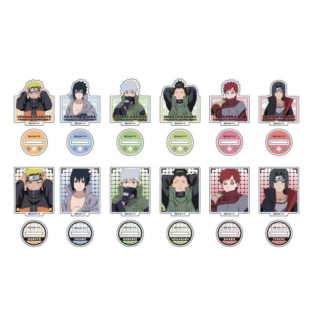 Naruto Shippuden Mini Acrylic Stand Small Version Complete Set of 12