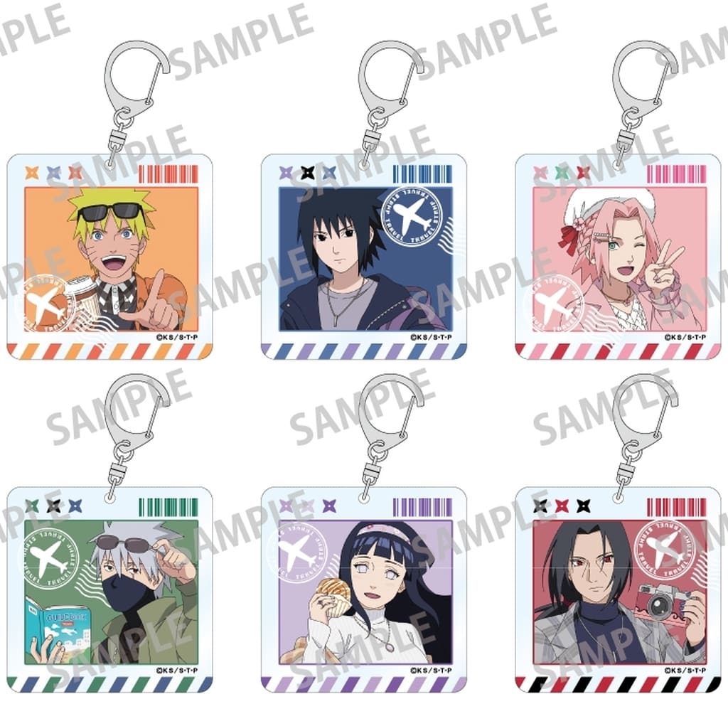 NARUTO Shippuden Trading Acrylic Keychain Buratto Tabi 6-Piece Set