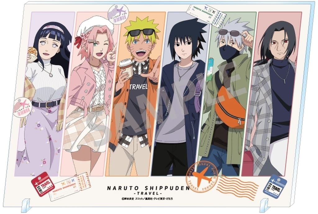 Gathering — Buratto Tabi no Maki! A4 Acrylic Panel (A4) - Naruto Shippuden - Kamio Japan (Approx. 21.0 x Approx. 210 x 297 x 3 mm) Pre-owned