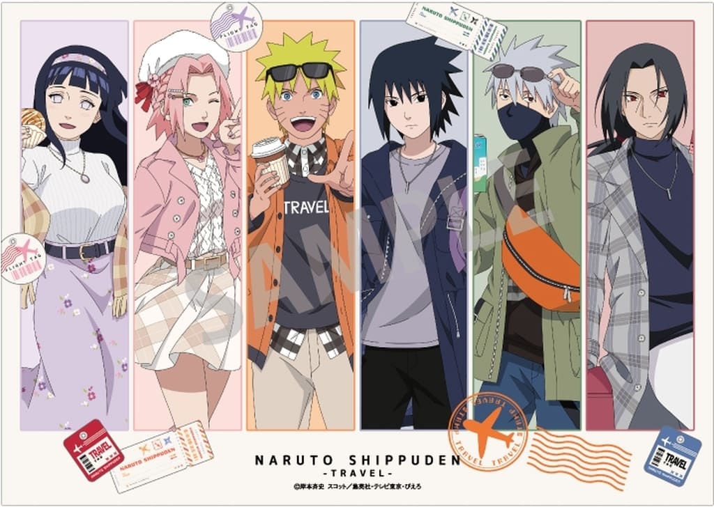 Gathering — Buratto Tabi no Maki! A4 Acrylic Panel (A4) - Naruto Shippuden - Kamio Japan (Approx. 21.0 x Approx. 210 x 297 x 3 mm) Pre-owned