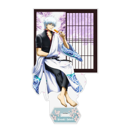 Gintoki Sakata Acrylic Stand (Large) "Peering Through the Small Window" Ver. - Gintama - Cospa - Approx. 9 x 5 cm (Pre-owned)