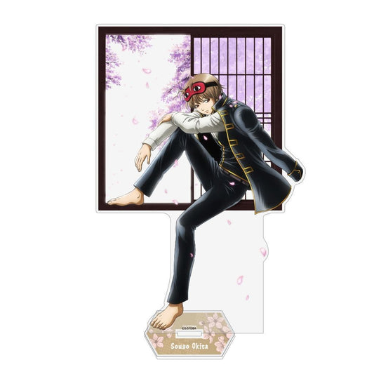 Sougo Okita Acrylic Stand (Large) — Peeking Through Small Window Ver. Gintama (Cospa)
