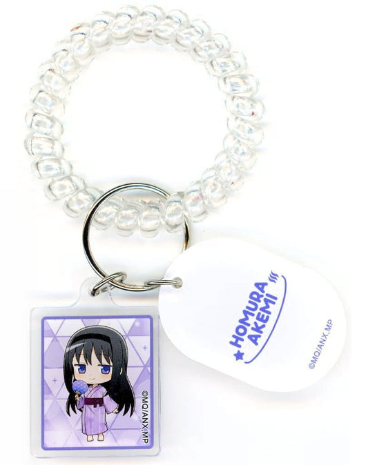 Homura Akemi Acrylic Locker-Keystyle Keychain - Puella Magi Madoka Magica Collaboration GK Marketing (Approx. 30 x 45 mm, Pre-owned)
