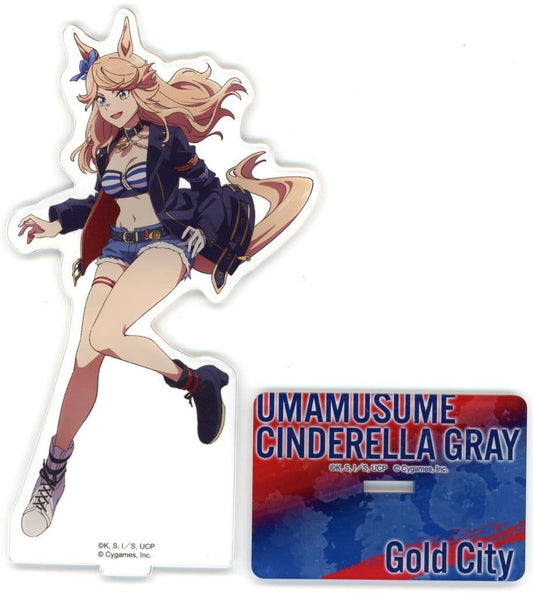 Gold City Acrylic Stand Umamusume Cinderella Gray EXHIBITION Movic 14.5cm Used