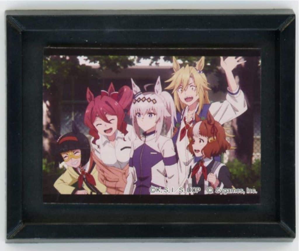 Umamusume: Cinderella Gray Frame Magnet Collection — Group of 5 Walking Characters Frame Magnet Set (Approx. 5.2×6.6cm) Movic, Used