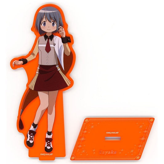 Sayaka Miki Acrylic Stand - Puella Magi Madoka Magica Charapop Store in Bandai Namco Cross Store Atre Akihabara Exclusive (Approx. 70 x 150 mm, Pre-owned)