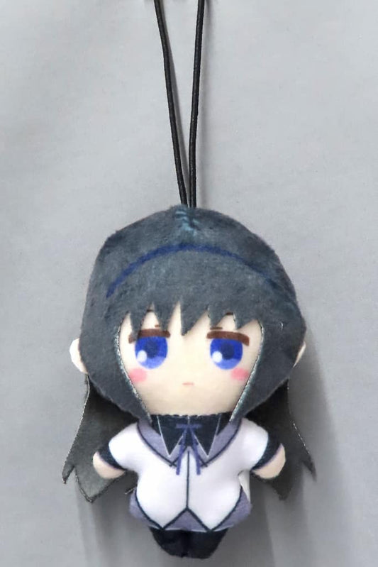 Homura Akemi Plush Mascot - Puella Magi Madoka Magica Capukko Friends by FukuyA - Approx. 8 cm (Pre-owned)