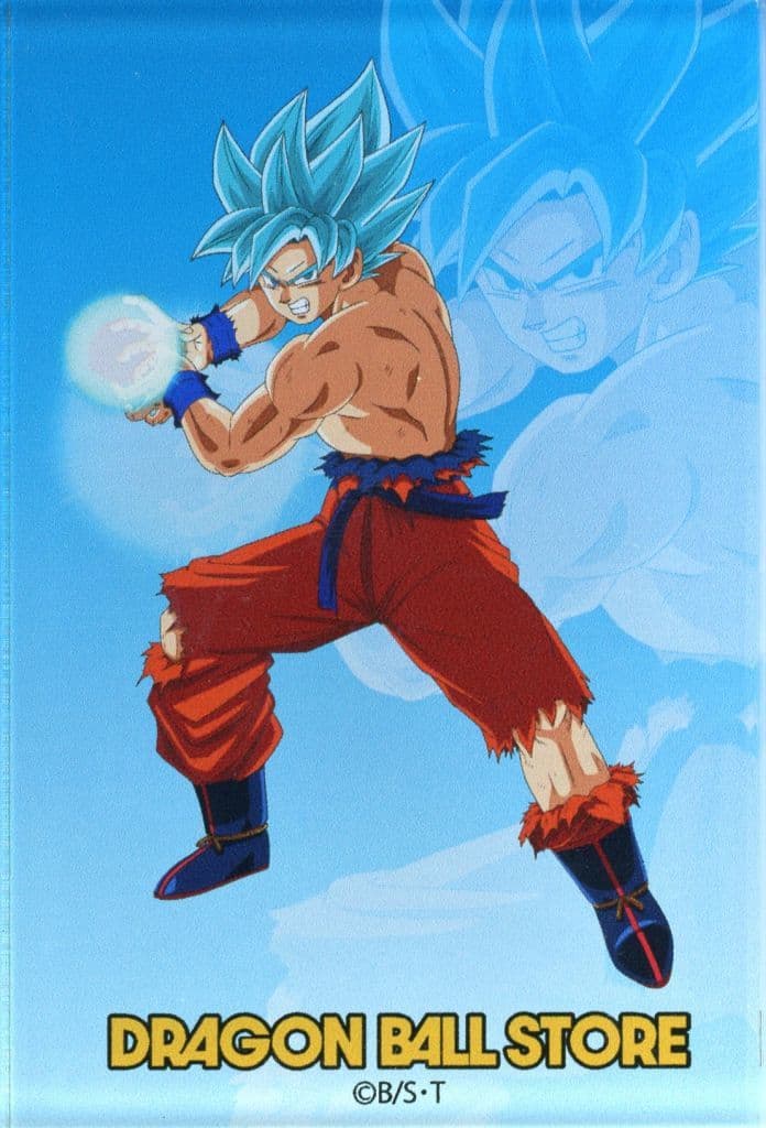 Son Goku (Super Saiyan God Super Saiyan) Acrylic Magnet - Dragon Ball Store Tokyo (Toei Animation) Approx. 50 mm - Pre-owned