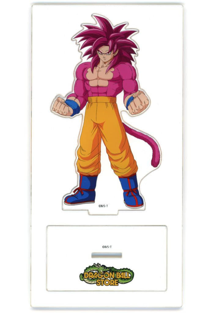 Son Goku (Super Saiyan 4) Acrylic Stand - Dragon Ball STORE TOKYO - Toei Animation - Approx. 100 mm (Pre-owned)